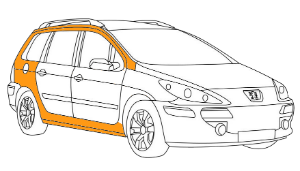 покраска кузова peugeot 307